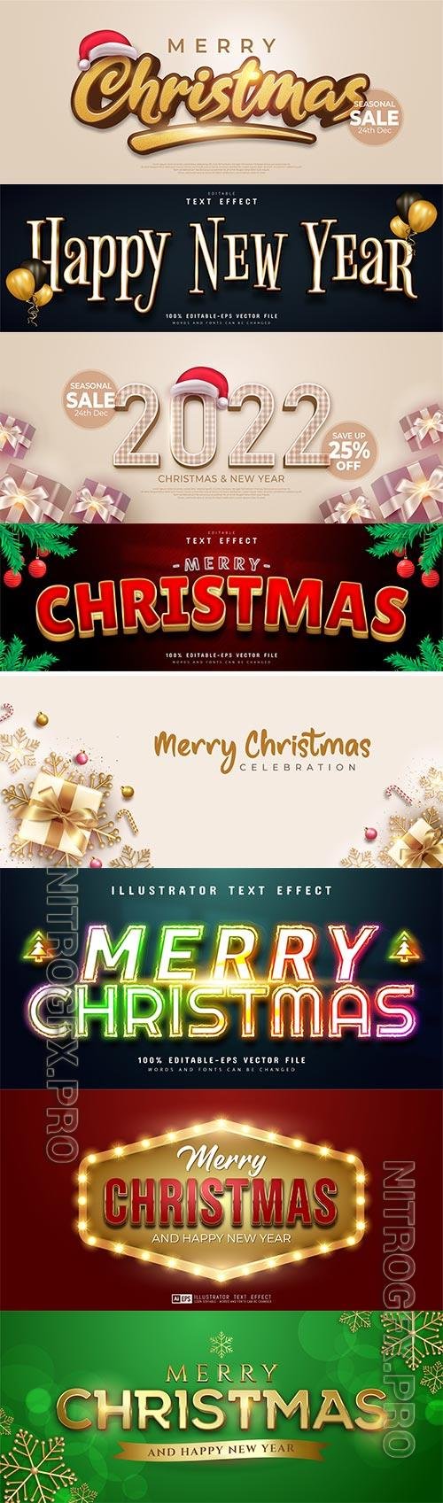 Merry christmas banner with golden christmas element decoration premium vector