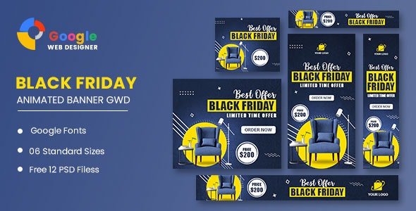 CodeCanyon - Black Friday Sale Banner HTML5 Banner Ads GWD v1.0 - 34237189