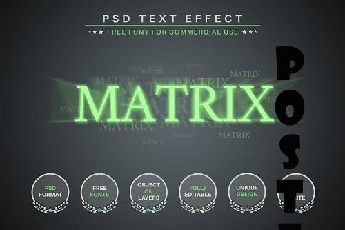 Matrix - PSD Editable Text Effect - 6584399