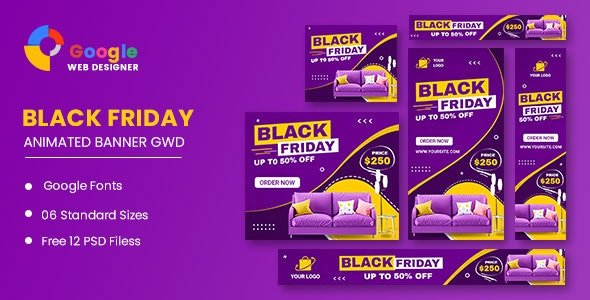 CodeCanyon - Black Friday Furniture HTML5 Banner Ads GWD v1.0 - 34268138