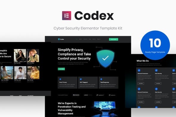 ThemeForest - Codex v1.0.0 - Cyber Security Elementor Template Kit - 34314632
