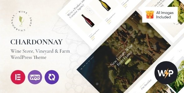 ThemeForest - Chardonnay v1.4 - Wine Store & Vineyard WordPress Theme - 34115804 - NULLED