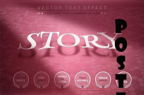 Pink Story - Editable Text Effect - 6603341