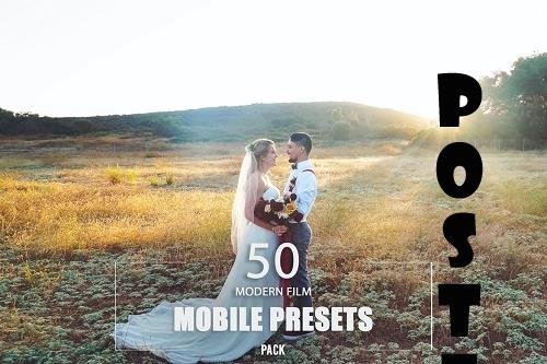 50 Modern Film Mobile Presets Pack