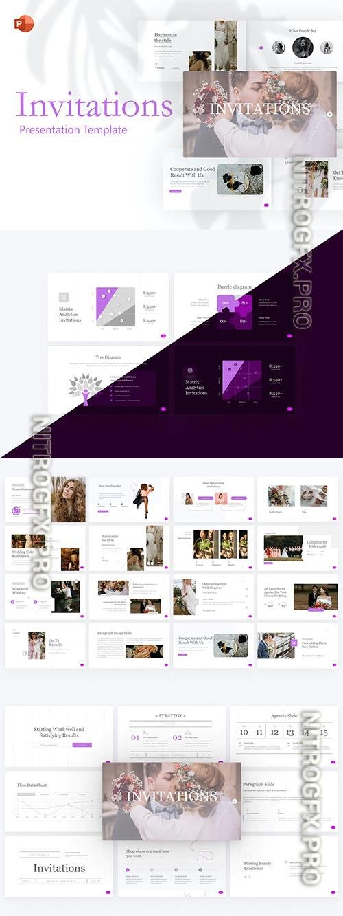 Invitations Simple PowerPoint Template