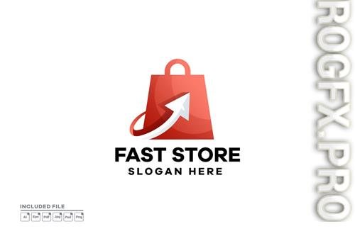 Fast Store Gradient Logo Design
