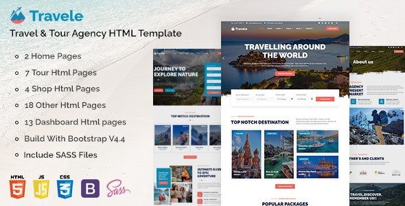 ThemeForest - Travele v1.0.5 - Travel & Tour Agency HTML Template - 33943830