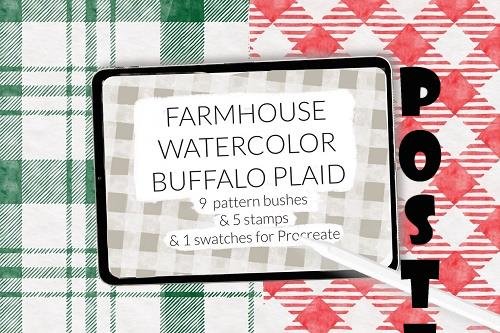 Farmhouse Christmas Buffalo plaid - 6651519