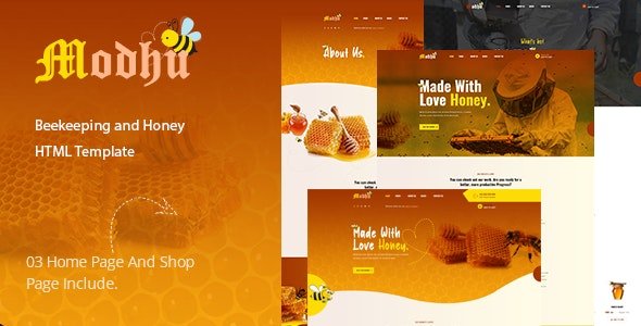 ThemeForest - Modhu v1.0 - Beekeeping and Honey HTML Template - 34137417