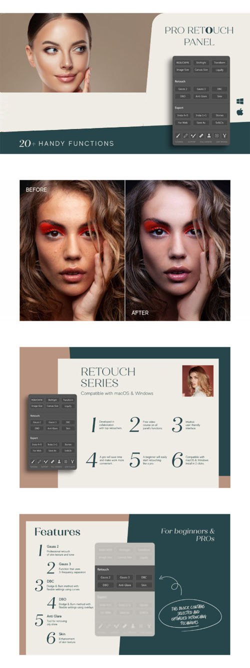 Pro Retouch Panel - Plugin for Photoshop [Win/Mac]