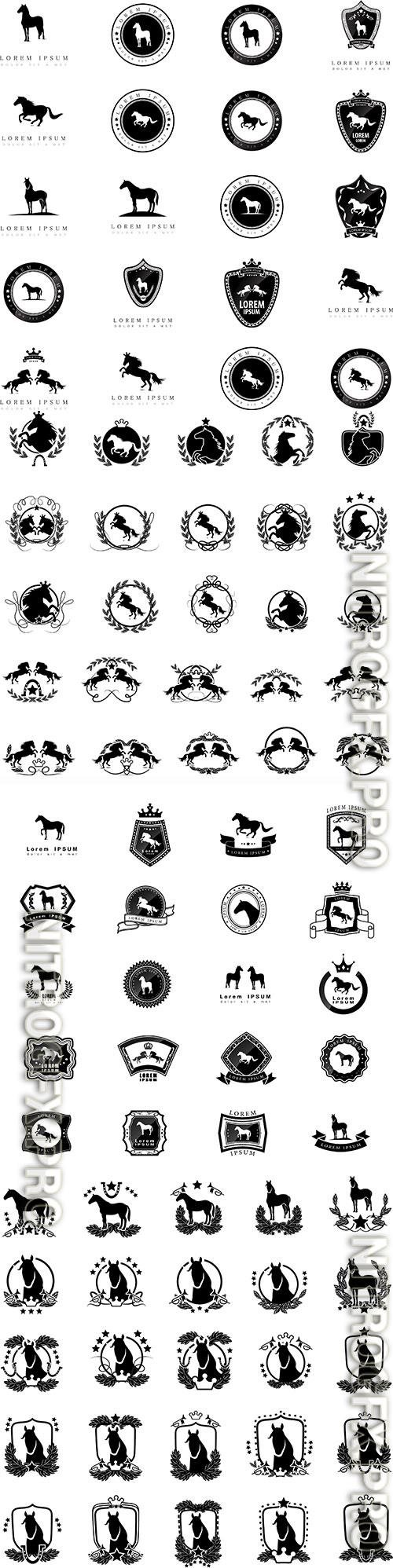 Horses - logos and emblems