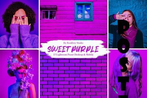 15 Sweet Purple Lightroom Presets