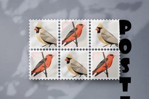Shadow Stamps Mockup - 6687028