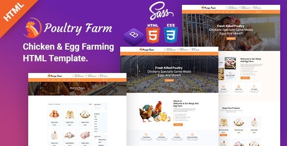 ThemeForest - PoultryFarm v1.0 - Organic Poultry HTML Template. - 29841974