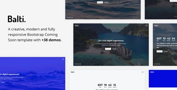 ThemeForest - Balti v1.0 - Bootstrap Coming Soon Template (Update: 8 November 20) - 28027791