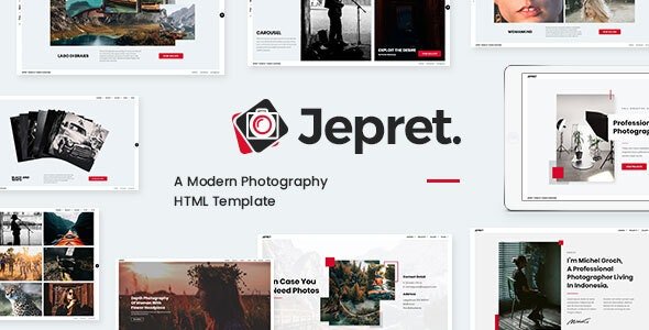 ThemeForest - Jepret v1.0 - Modern Photography HTML Template - 34561044