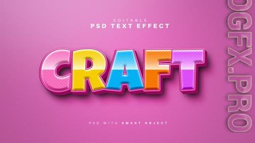 Craft Text Effect Psd