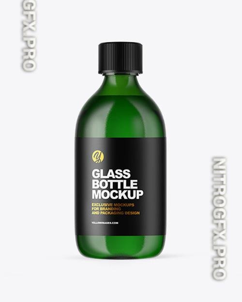 Green Glass Oil Bottle Mockup 51065