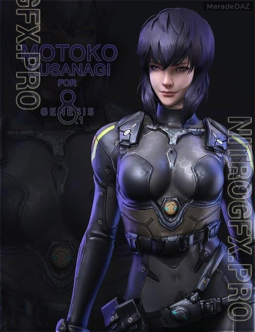 Motoko Kusanagi For Genesis 8 and 8 1 Female