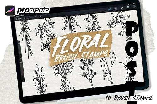 Floral Stamp Brushes