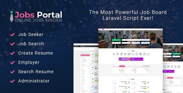 CodeCanyon - Jobs Portal v3.4 - Job Board Laravel Script - 22607607