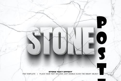 Stone text effect