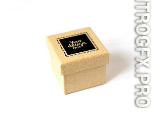 Cardboard Gift Box Mockup 2 189543455