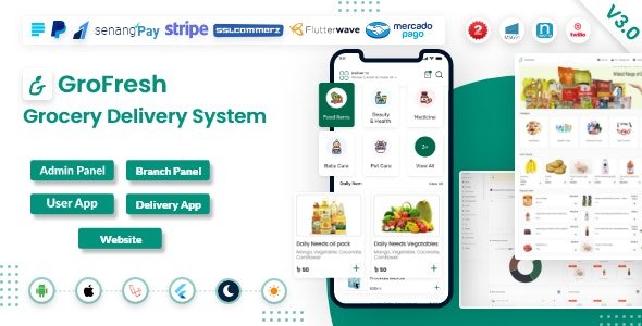 CodeCanyon - GroFresh v3.0 - (Grocery, Pharmacy, eCommerce, Store) App and Web with Laravel Admin Panel + Delivery App - 32791631 - NULLED