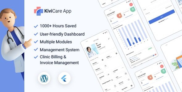 CodeCanyon - KiviCare Flutter 2.0 App v3.5.0 - Clinic & Patient Management System - 30970616