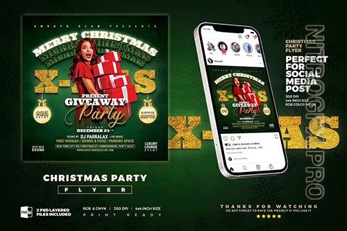 Xmas Party Flyer | Present Giveaway
