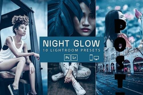 10 Night Glow Presets | Mobile & Desktop Lightroom