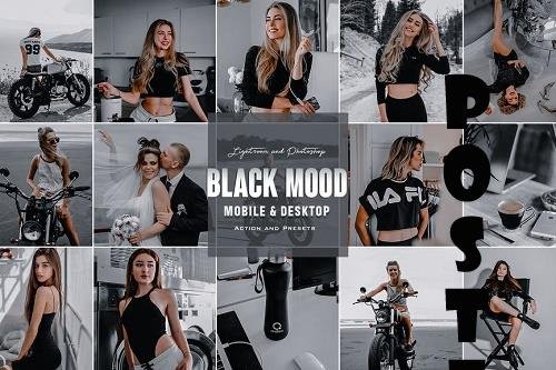 Black Mood - Photoshop Actions & Lightroom Presets