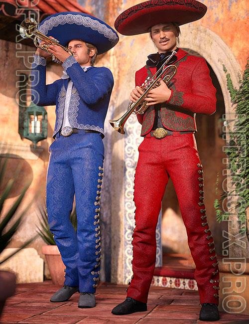 Mariachi Male Outfit Textures