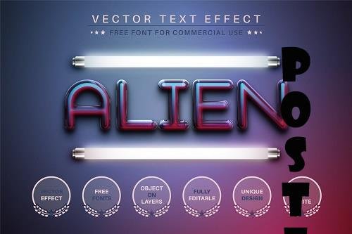 Alien - Editable Text Effect - 6836179