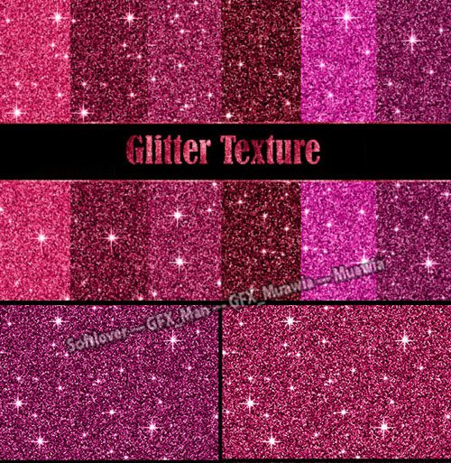 Beautiful Pink Glitter Digital Paper Collection - 10 Textures