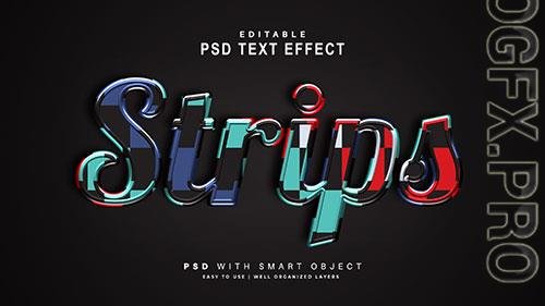 Strips text effect editable text smart object