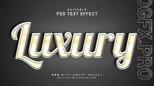 Luxury text effect editable text smart object