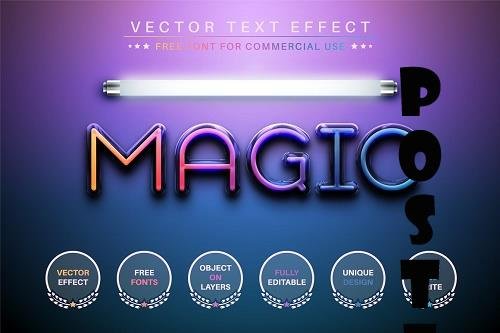 Magic Light - Editable Text Effect - 6860392