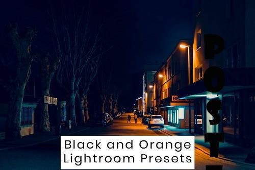 Black and Orange Lightroom Presets