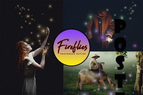 Fireflies Photoshop Action