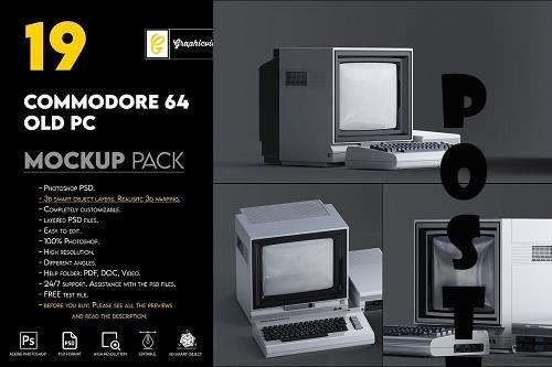 Commodore 64 Old pc Mockup - 6865074