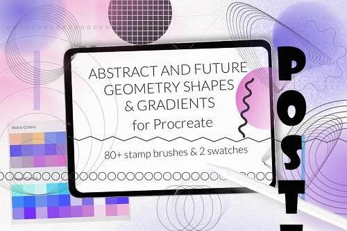Abstract geometry future gradient - 6550916