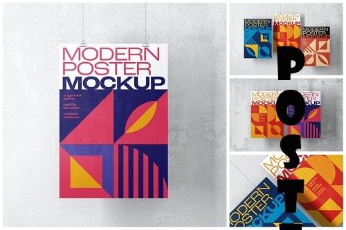 Modern Poster Mockup Set - FQ4USW8