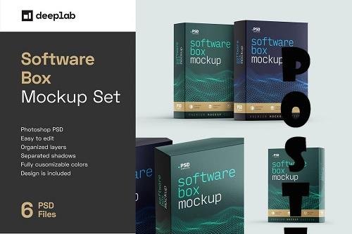 Software Box Mockup Set - 6878880