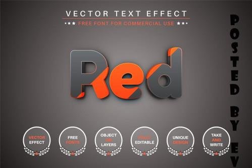 Red Double - Editabale Text Effect - 6898955-Red-Double-Editabale-Text-Effect