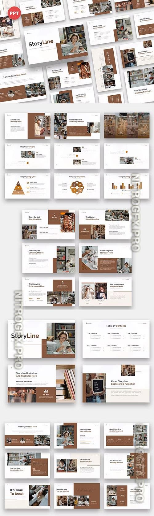 Storyline - Bookstore & Publisher Powerpoint and Keynote Templates