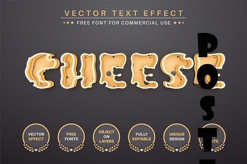 Cheese - Editable Text Effect - 6908961