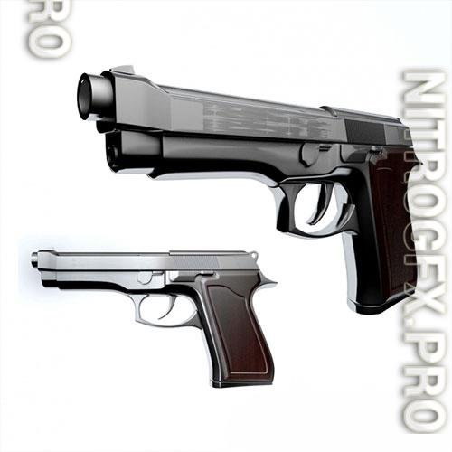 3D Models Beretta pistol