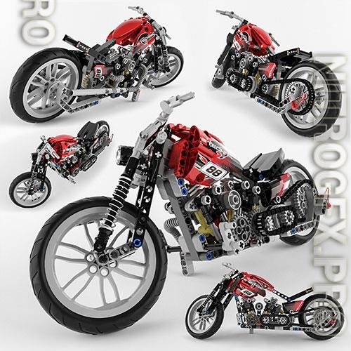 3D model of toy of motorbike 02