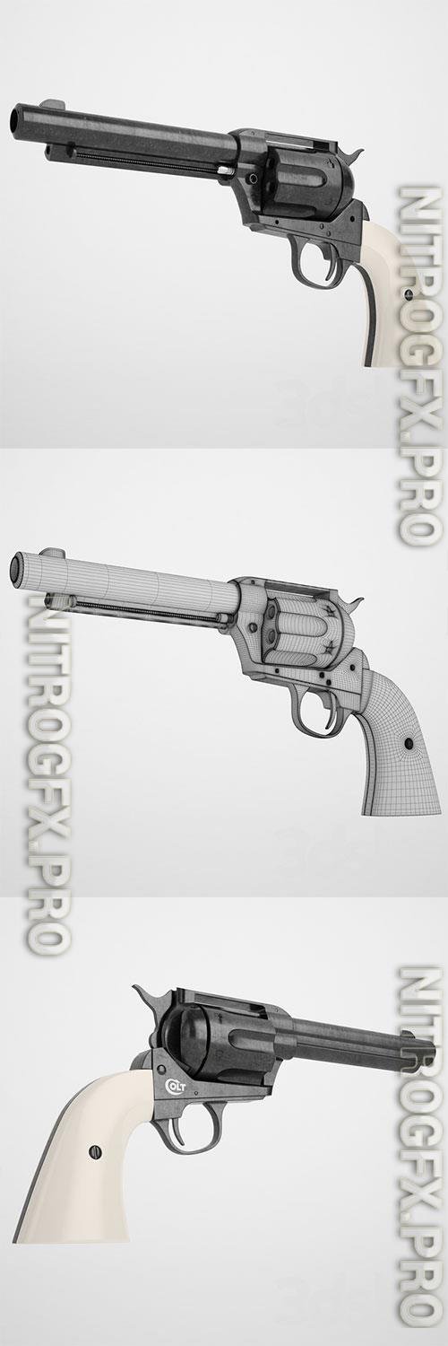 3D Models Colt Peacemaker SAA CO2 pistol